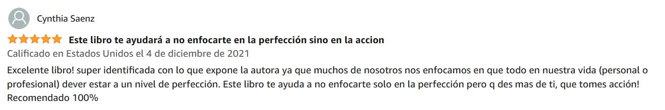 Testimonio Cynthia Saenz Libro